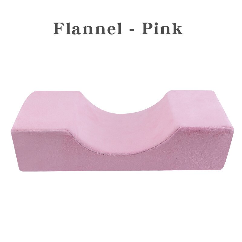 Almohadas de franela para extensión de pestañas, herramientas de maquillaje, para salón de belleza, reposacabezas, soporte para el cuello: Flannel Pink