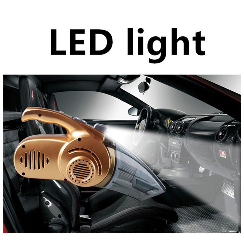 GSPSCN Portable Handheld 150 PSI Car Auto Inflatable pump Air Compressor with 120W LED Light Wet and Dry Dual Use Vacuum Cleaner