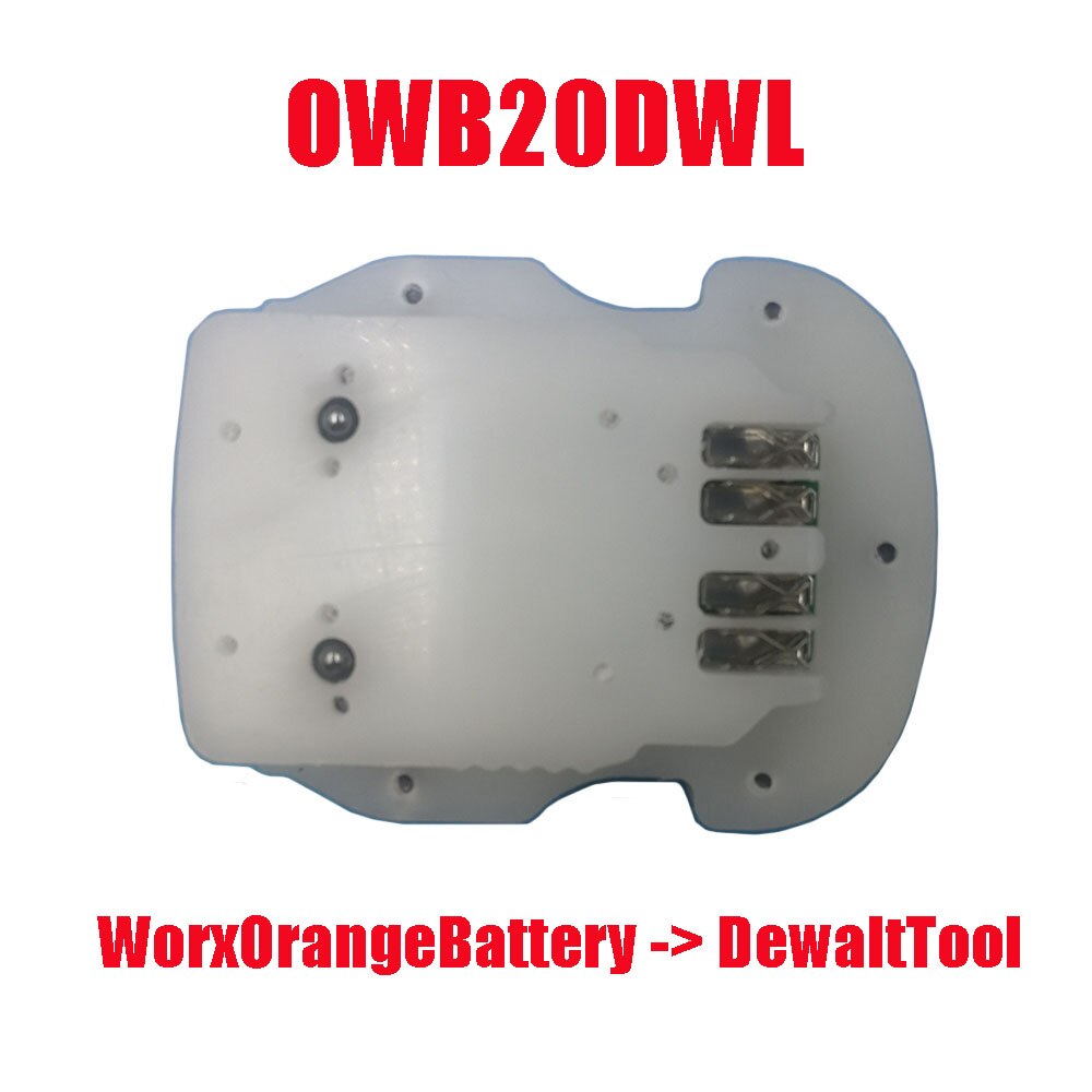 Owb 20 dwl adapterkonverter mit worx orange 4- pin-schnittstelle für 20v li-ionen-akkus an dewalt 18v 20v lithium-elektrowerkzeugen