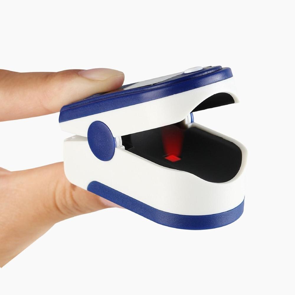 Digitalt fingertupp pulsoksymeter led display blod oksygen sensor metning spo 2 monitor måler bærbar