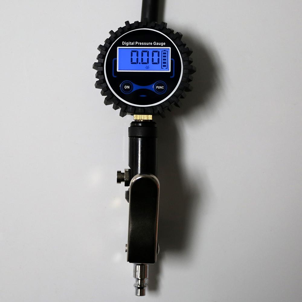 Digital Air Tyre Tire Inflator w/ Pressure Gauge 200PSI Chuck for Truck/Car/Bike