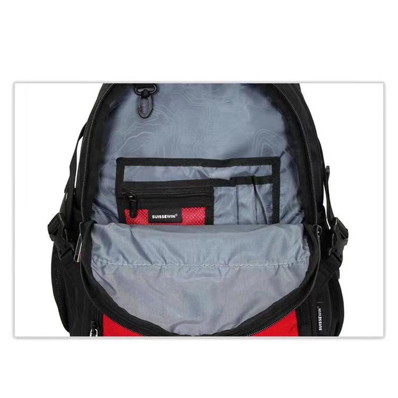 Zwitserse-Multifunctionele 14 Inch Laptop Rugzak, Duurzaam 1680D Nylon, Waterbestendig, 35L Reistas, college Schooltas Rugzak