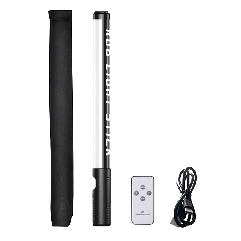 Handheld Rgb Fotografie Verlichting Stok Licht Toverstaf Usb Oplaadbare Met Statief Houders Stand Voor Party 3200-5600K Led vullen Lamp: No Tripod