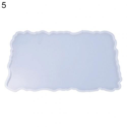 Craft Tray Plate Fruit Bowl Silicone Square Rectangle Shape Resin Mold DIY Tool: 5