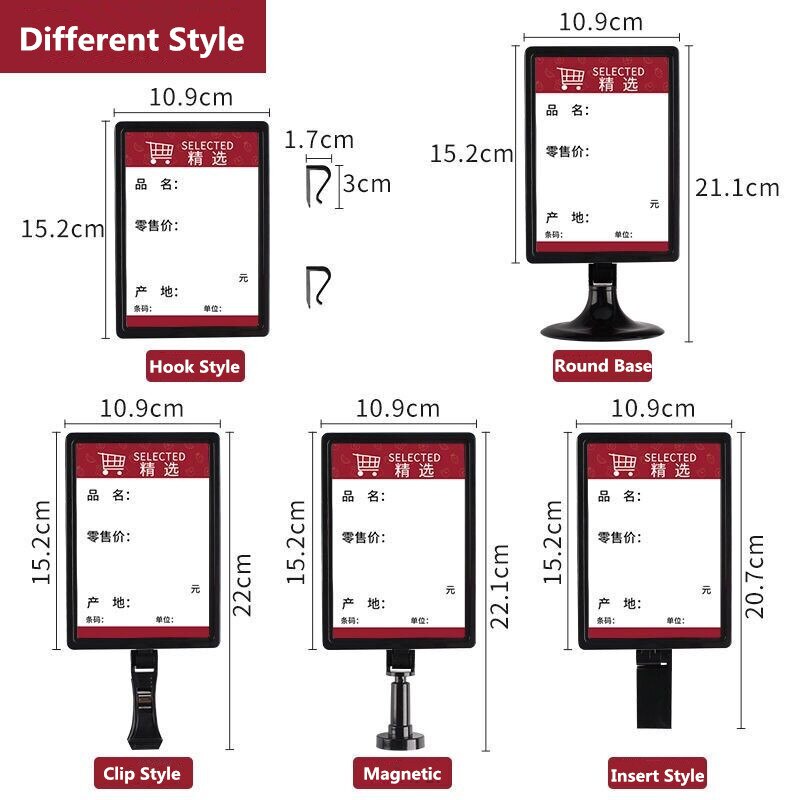 5 Pieces Table Number Holder Place Card Picture Photo Holder Menu Memo Recipe Reserved Note Stand For Restaurants Weddings