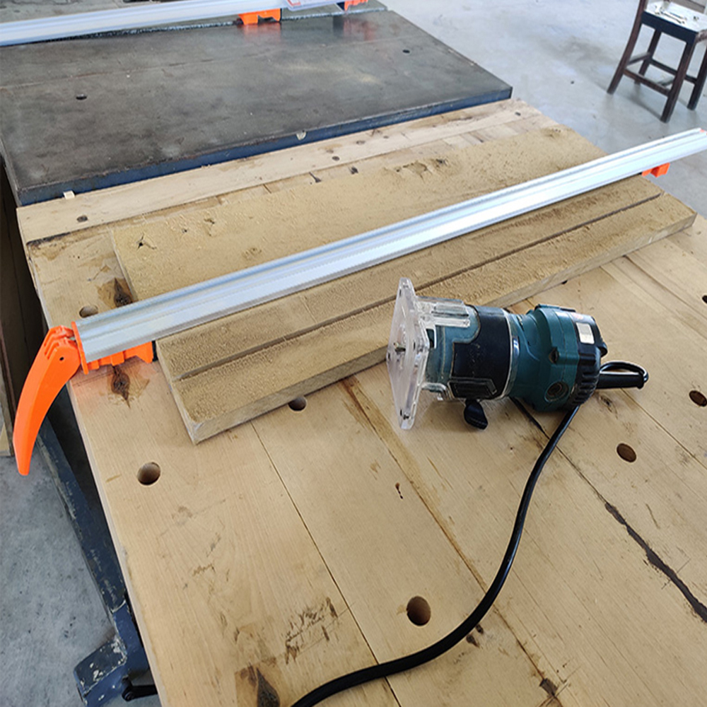 Pince de planche de bois de 90cm pour scie rabattable, scie circulaire électrique, Machine de découpe, règle de guidage, fixation de Clip, outil de travail du bois