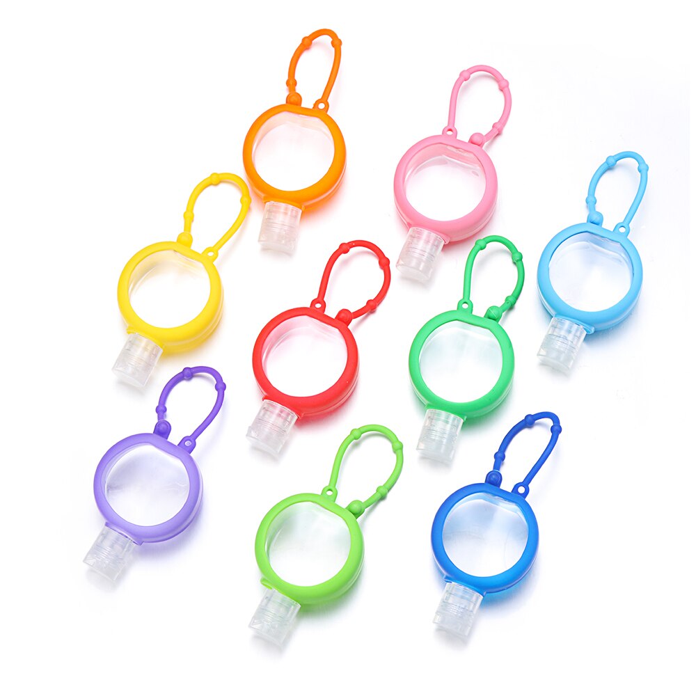 Dispensador portátil de silicona para viajes, para adultos y niños, Gel líquido para lavar a mano, pulsera con almacenamiento: 1Pc color random