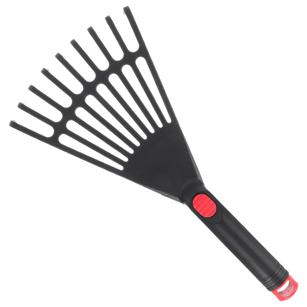 Garden Rake With Comfortable Handle Leaf Removing Flower Bed Gardening Tool Small Rake Outdoor Use Rakes For Garden Tools