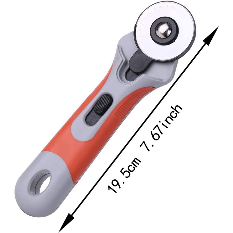 LMDZ 45mm Rotary Cutter Fabric Rotary Cutter Ergonomic Sewing Craft Cutting Tool for Crafting Sewing Quilting Sharp and Durable