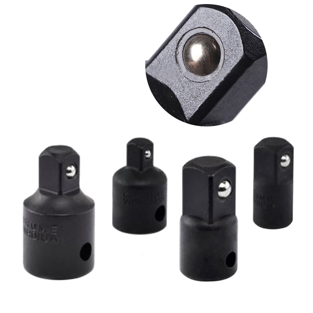4pcs Ratchet Wrench Socket Transform Joint Adapter Spanner Set Converter Drive Reducer ratchet wrench adapter 1/4" 3/8" 1/2"