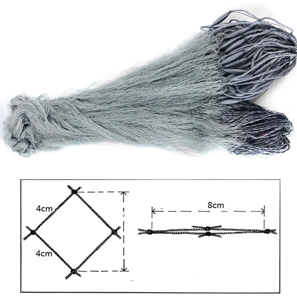 Fiskenet 3-lags multifilament 1.8 mx 30m stærke hesteline finske net højstyrke nylonline fiske sticky net
