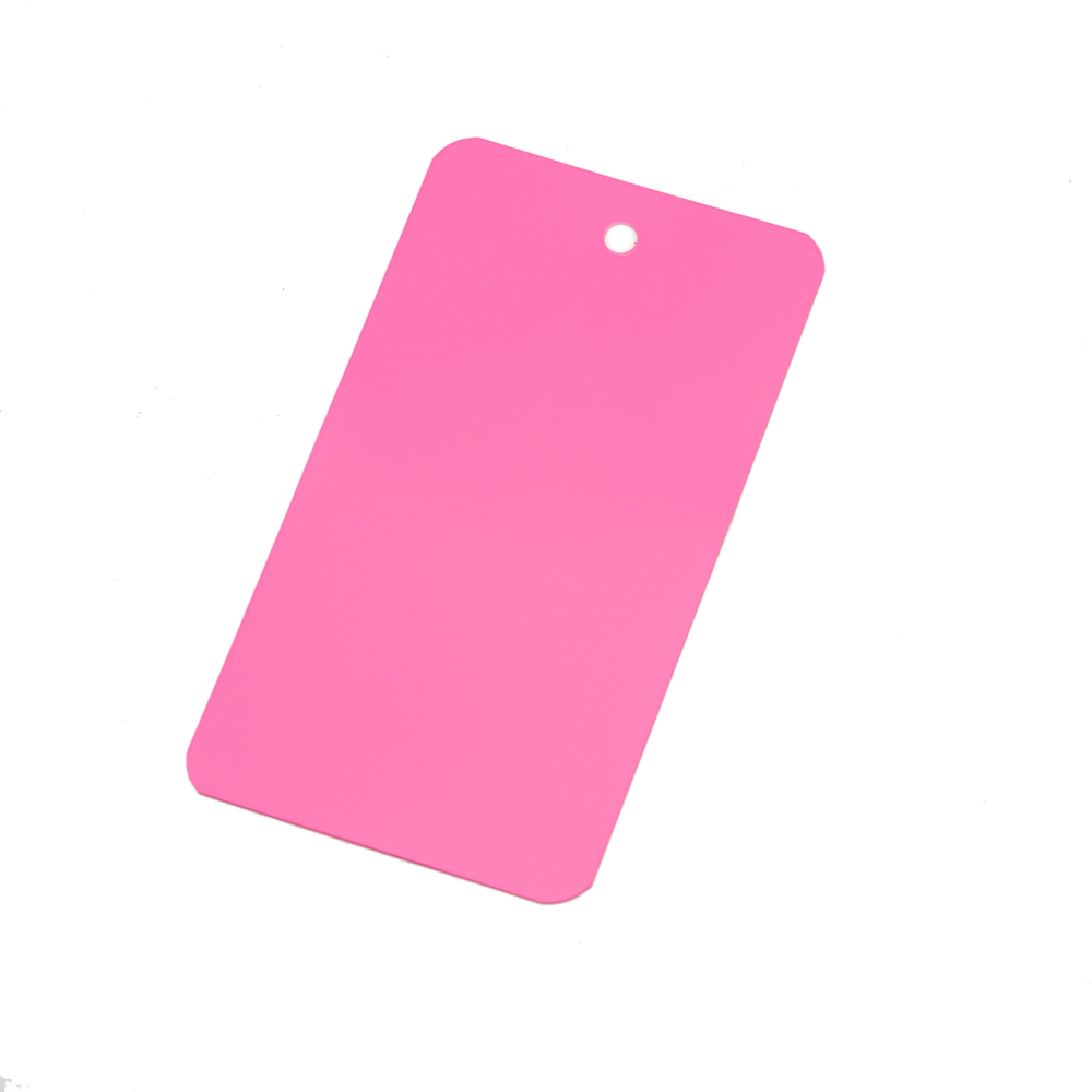 50Pcs 5x9cm Blank Matte PVC Plastic Plastics Waterproofing Hang Tag DIY With Hole Garment Jewelry Label Display Packaging: S / WHITE
