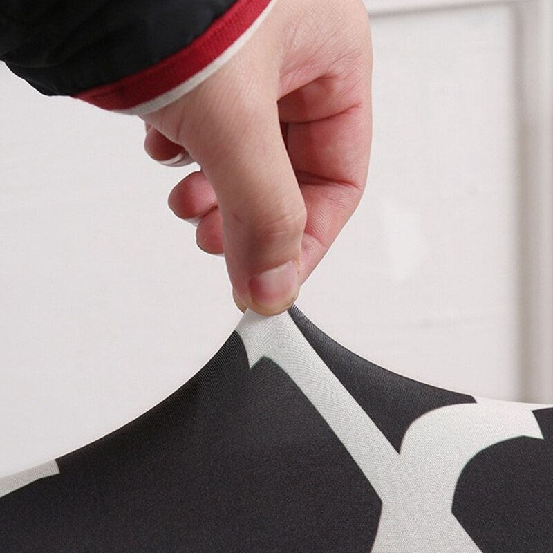 2Pcs Plaid Pattern Stretch Chair Covers Removable Washable for Party