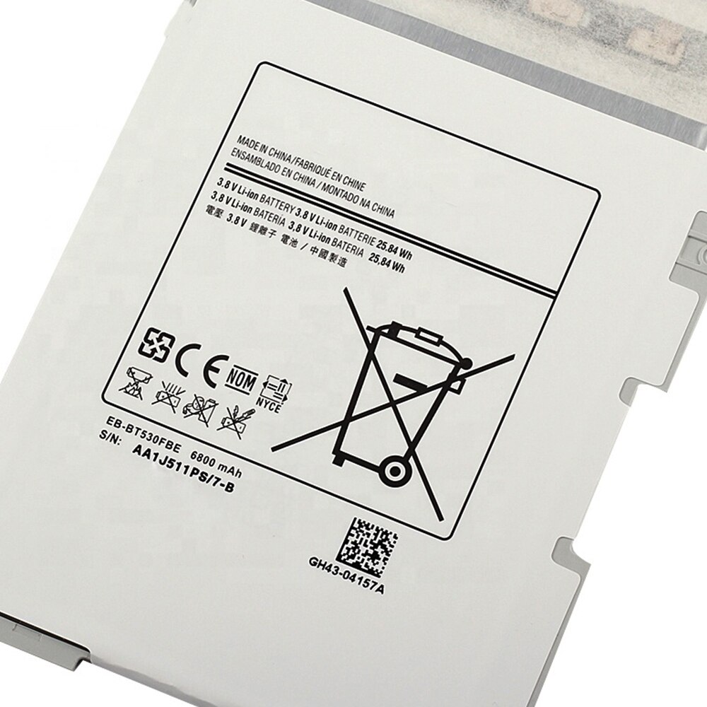OXEN EB-BT530FBC Tablet Battery for Samsung GALAXY Tab 4 10.1" SM-T530 SM-T531 SM-T533 SM-T537 P5220 EB-BT530FBE Bateria 6800mAh