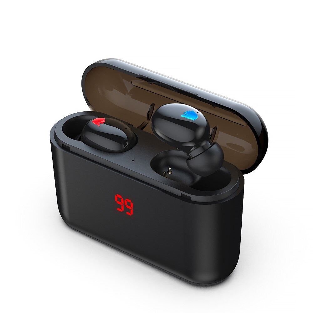 Auriculares HBQ Q32 TWS inalámbricos con Bluetooth 5,0, Auriculares deportivos manos libres, auriculares para Gaming estéreo 3D con micrófono de carga Bo