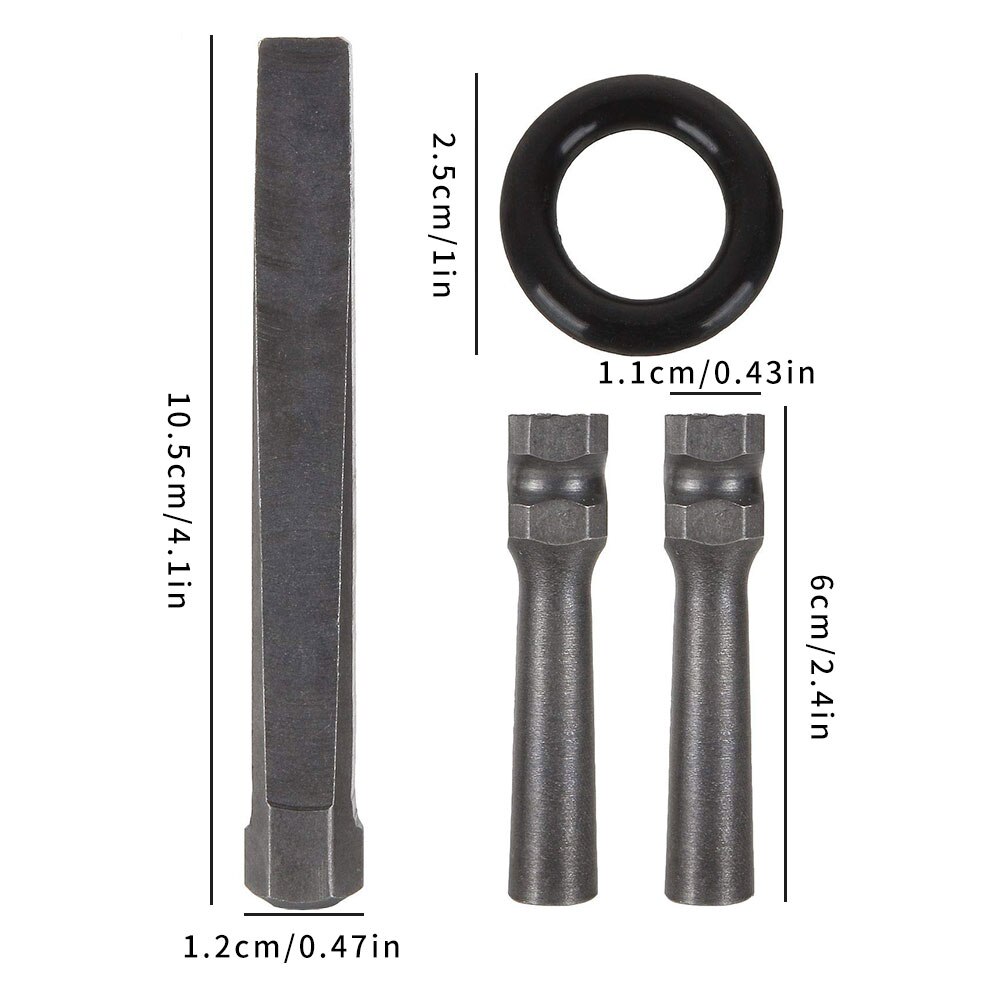 6 Set 5/8 Inch Stone Splitter Plug Wedges Feather Shims Concrete Rock Stone Splitter Concrete Marble Rock Separating Hands Tool