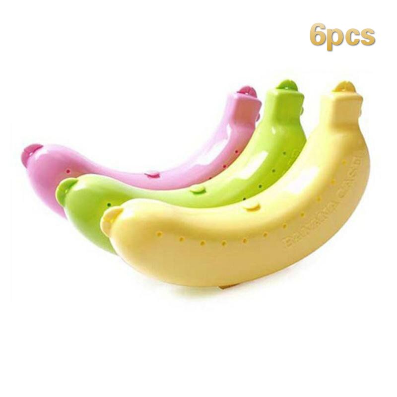 3/6Pcs Banaan Saver Outdoor Banaan Protector Container Keeper Opbergdoos Fruit Saver Banana Case Banaan Houder Lunch reizen: 6pcs