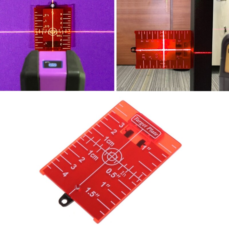 Magnetic Target Card Plate Level Tool Rotary Cross Line Protection Glasses Set