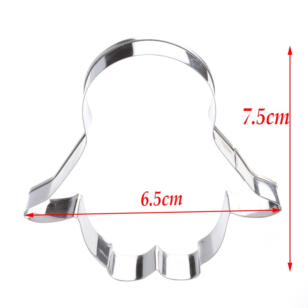 1 ST Pinguïn Dier Cookie Cutter Fondant Cakevorm Decorating Tool Biscuit Cutter Metalen Kerst Decoratie