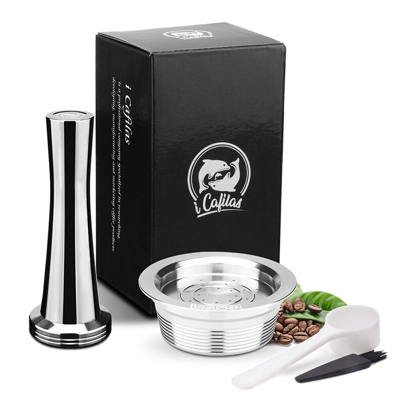 Metal de acero inoxidable para Lavaza, un filtro de cápsula de café reutilizable para Lavazza a Jolie/Tiny & LM3100 ESPRIA: 1 mio capsule1tamper