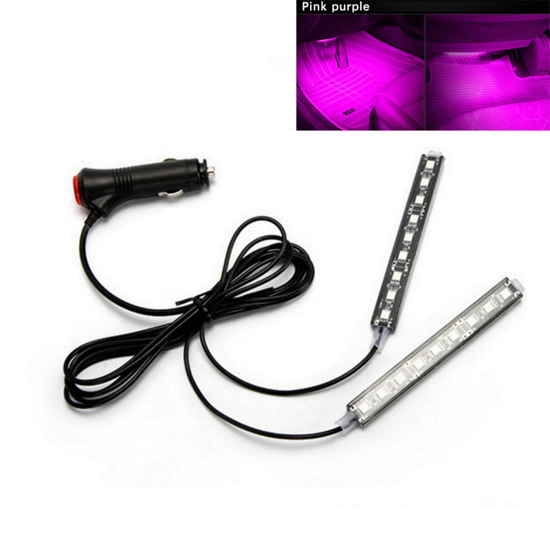 Auto Umgebungs licht Hintergrund beleuchtung Umgebungs stimmung Fuß licht LED-Streifen Auto Atmosphäbetreffend Beleuchtung LED Innen Auto Dekoration Zubehör: Tiefe Blau
