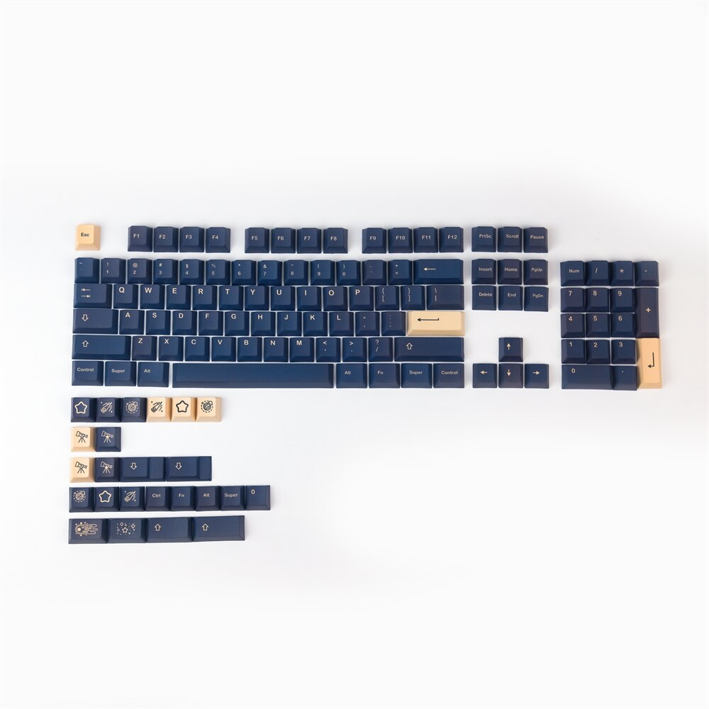 GMK Vaporwave Keycaps PBT DYE-Sublimation Mechanical Keyboards 124 Keys Cherry KeyCap For MX Switch GH60 64 68 84 87 104 Layout: R2