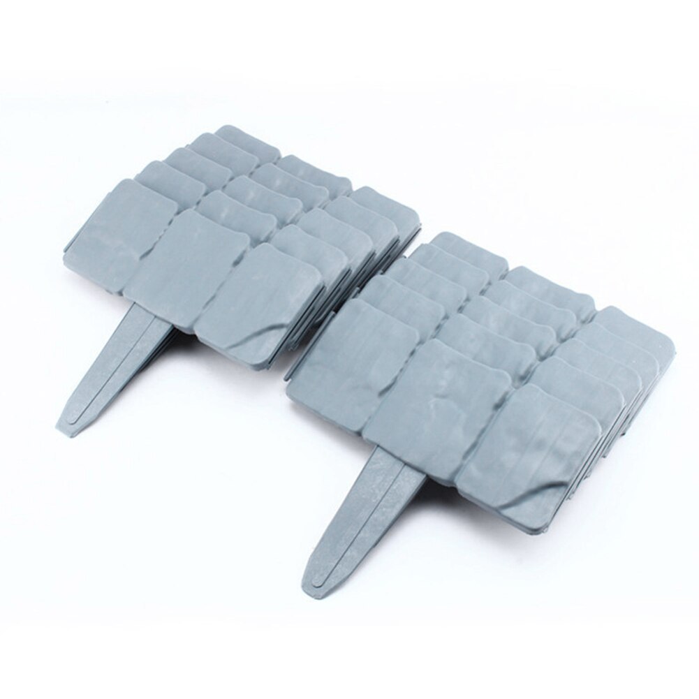 Weather Resistant Garden Fence 3 Grid 20pcs Foldable Lawn Edging Plants Border Household Garden Planting Elements