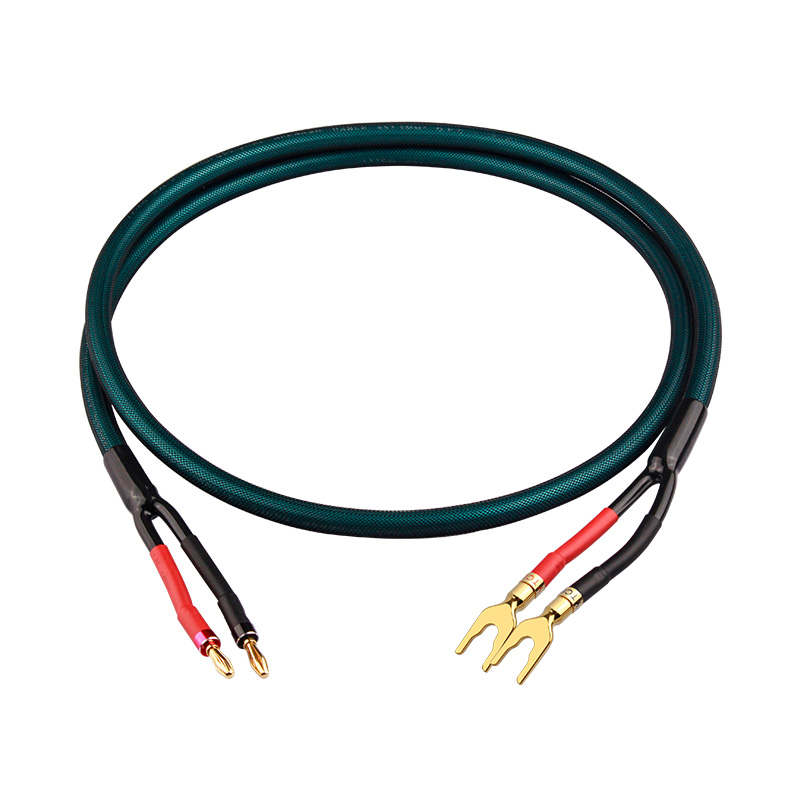 5N high purity copper fever grade HIFI speaker cable main and secondary speakers surround power amplifier computer audio cable: grey / 8m