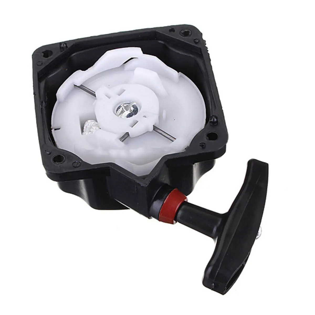 Universal Pullstart Recoil Pull Starter Desbrozadora Strimmer Start Piezas de cortacésped Negro