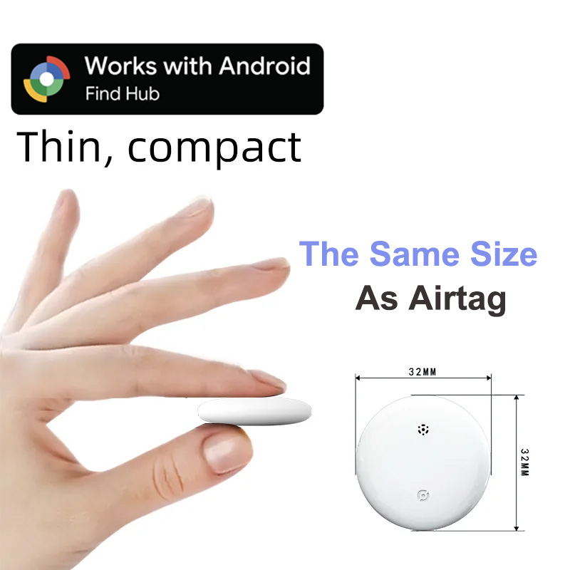 Mini-Tracker Bluetooth Google Find My Device Tragbarer Ortungsgerät Schlüsselverlustprävention IP67 Wasserdichte Geräte nur für Android
