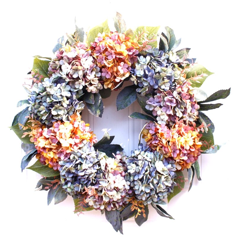 Hortensien kranz Hochzeit Kranz Blume Weihnachten Girlande Heimat tür Dekoration
