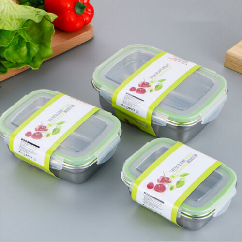 Stainless Steel Thermal Insulated Lunch Box Bento Food Container Layers Storag