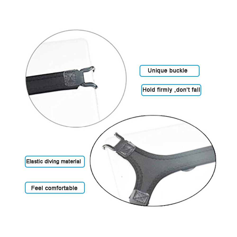 Portable Ipad Tablet Holder One-hand Operation Strap Bracket Triangle Fixed Flat Strap For Ipad Mobil phone