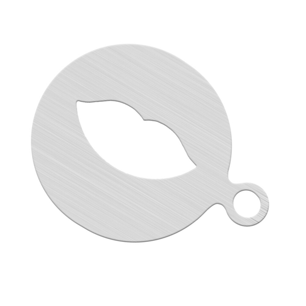 1 pc herbruikbare koffiesjablonen van roestvrij staal, geschikt voor barista's, voor koekjesmousse