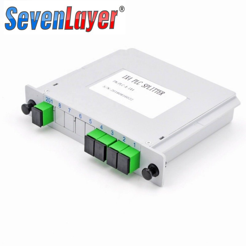 Optische vezelsplitter 1-2 1-4 1-8 1-16 SC UPC/APC Cassettendoos Plug-in Type Optische splitter