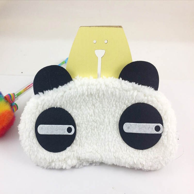 1pcs 18x9cm Lovely Panda Face Sleep Masks Eye Mask Sleeping Blindfold Nap Cover Health Care Tools Portable Sleeping Eye Mask