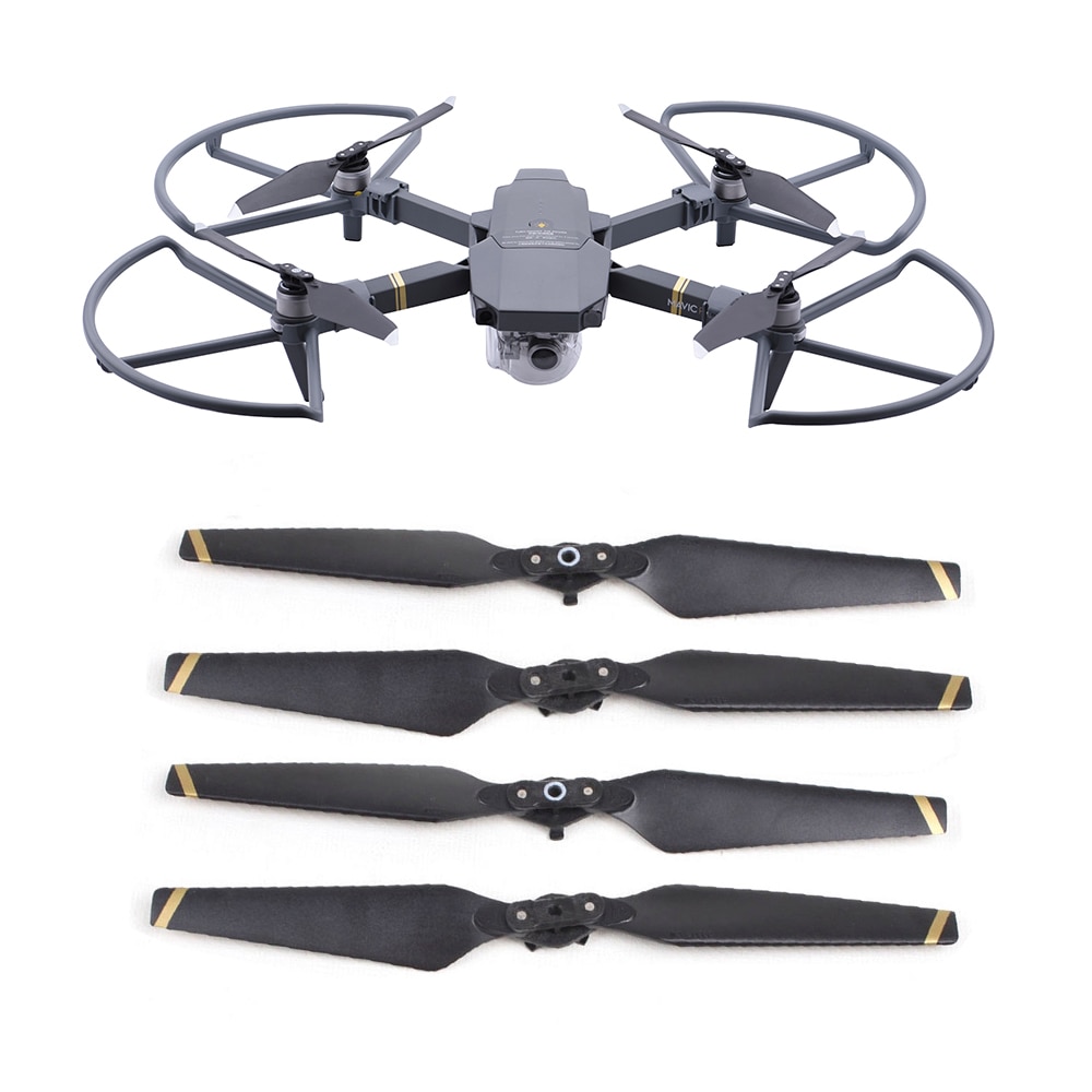 4 stk propelbeskyttelse til dji mavic pro platin drone landing gear blade kofanger rekvisitter hurtig frigivelse beskyttelsesdæksel beskytter