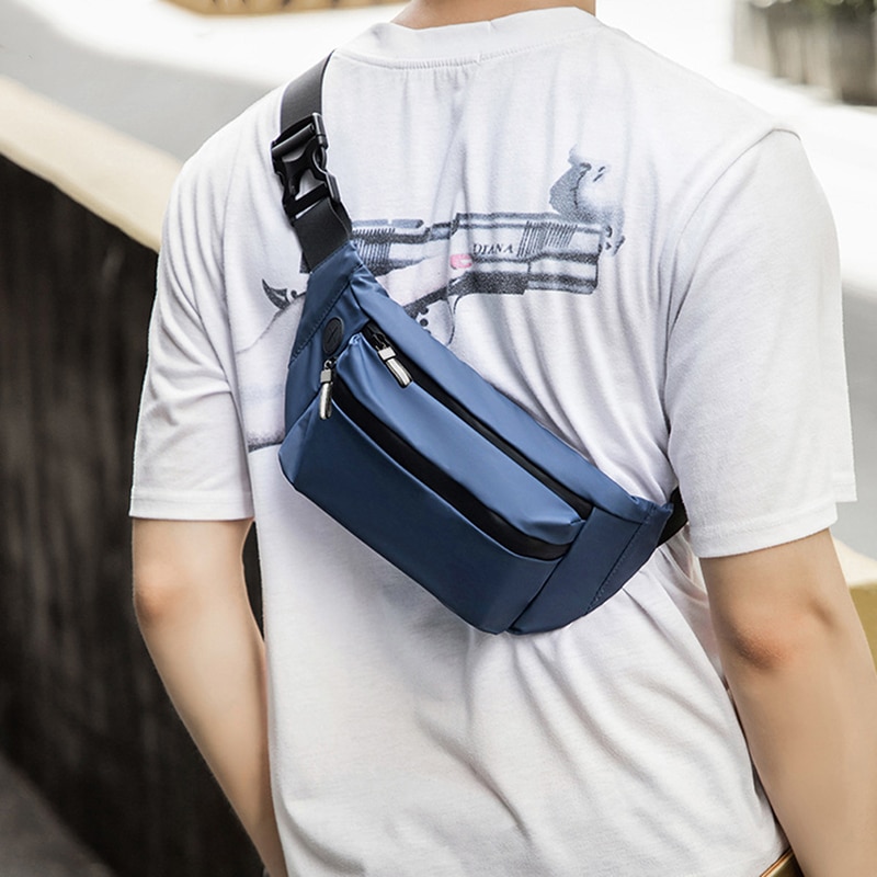 Waterproof Man Waist Bag Chest Pack Outdoor Fitness Crossbody Bag Casual Travel Male Bum Belt Bag Bolsos 2022