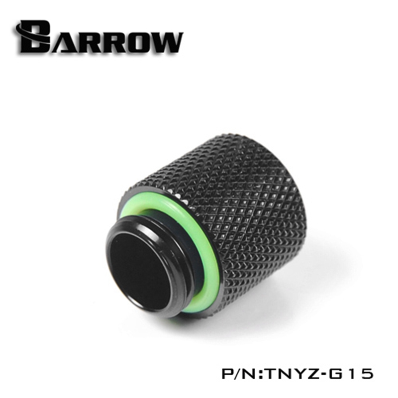 Barrow TNYZ-G15, 15 Mm Man-vrouw Extender Fittingen, G1/4 Man-vrouw Waterkoeling Fittingen: Black