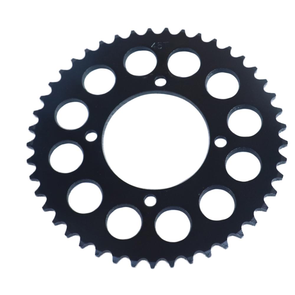 420 Chains 45T 76mm Motorcycle Chain Sprockets Rear Back Sprocket Cog For 110cc 125cc 140cc Dirt Pit Bike
