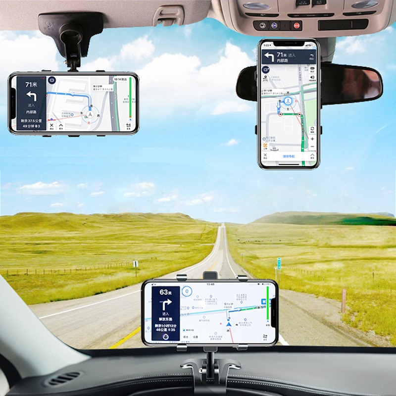 Auto Telefoon Houder Mobiele Telefoon Houder Stand In Auto Dashboard Achteruitkijkspiegel Zonnescherm Baffle Mobiele Telefoon Houder Gps Mount ondersteuning