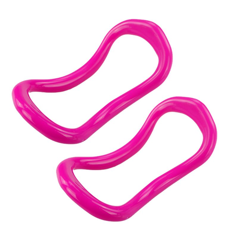 2x Yoga Pilates Ring - PP Stretch Support Circle for Home Workout Fitness: Red