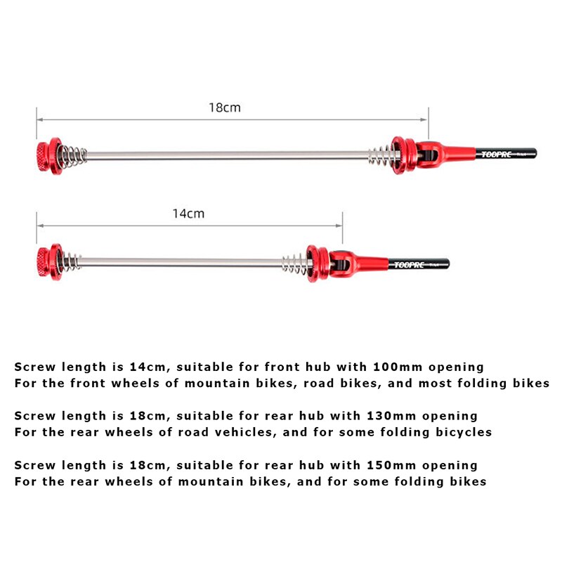 Bicycle Quick Release Skewer Titanium Alloy Quick MTB Road Bike Wheel Hub Fixed Tie Rod Cycling Axis Skewers Tools BC0646