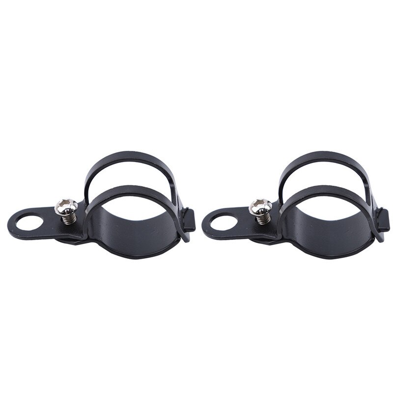 Motorcycle Turn Signals Relocation Fork Clamps Bracket 2 pcs/set Mount Light Holder Lamp Brackets: Black