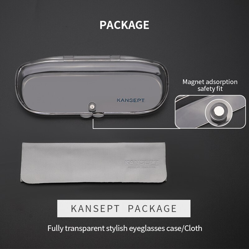 KANSEPT Acetate Glasses Frame Women Round Prescription Eyeglasses Ultralight Myopia Circle Eye Glasses Frame 90045