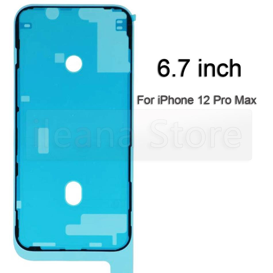 Voor Iphone X Xr Xs 11 12 Pro Max 7 8 Plus Mini SE2 Front Behuizing Screen Frame Seal Tape waterdicht Sticker Vervanging: 12ProMax