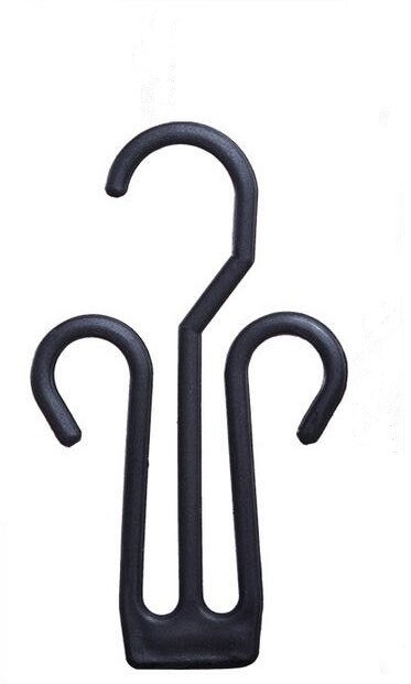 50pcs slipper hanger shoes supermarket sandal hook holder people cotton-padded shoe plastic hook hanger: 4004 Black