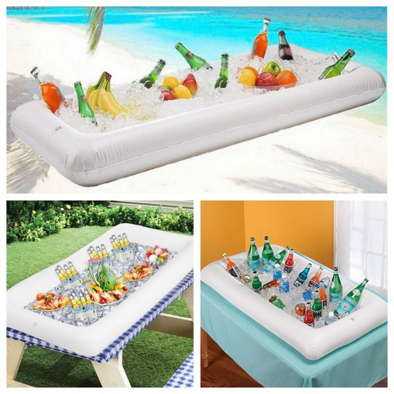 2020NEW Opblaasbare Bier Tafel Pool Float Zomer Water Party Air Matras Ijs Emmer Serveren/Salade Bar Tray Eten Drinken houder