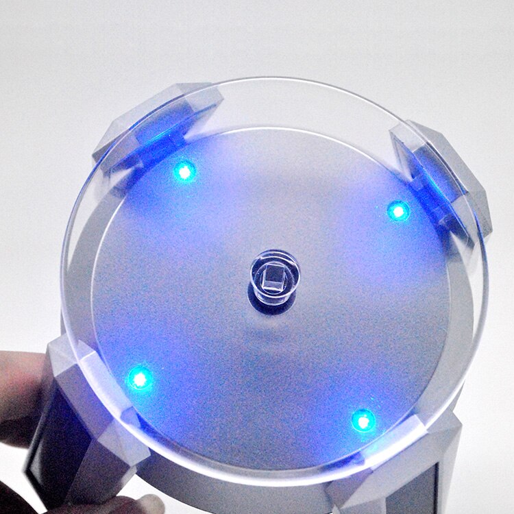 Retail Store Exhibition Sunshine 360 Rotating Display Stand Turntable Collectible Battery Operation Solar Energy Display Holder