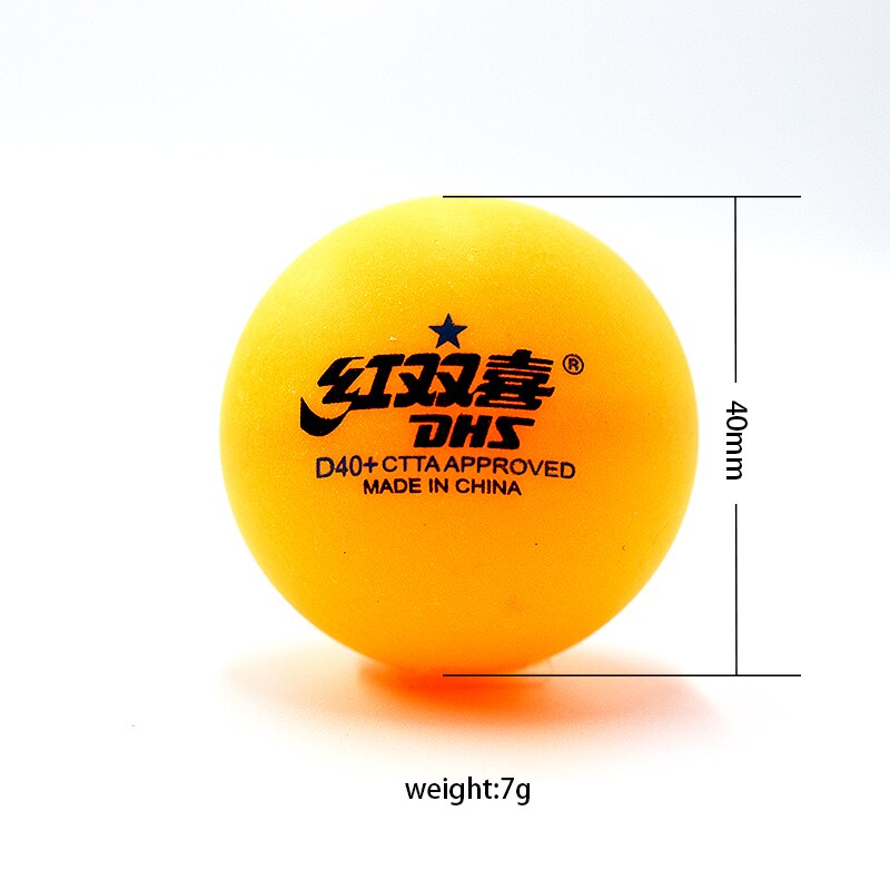 DHS Ping Pong 10 Packing Competition Training Ping-pong Material Seamed D40+ PP Ball Table Tennis Ball